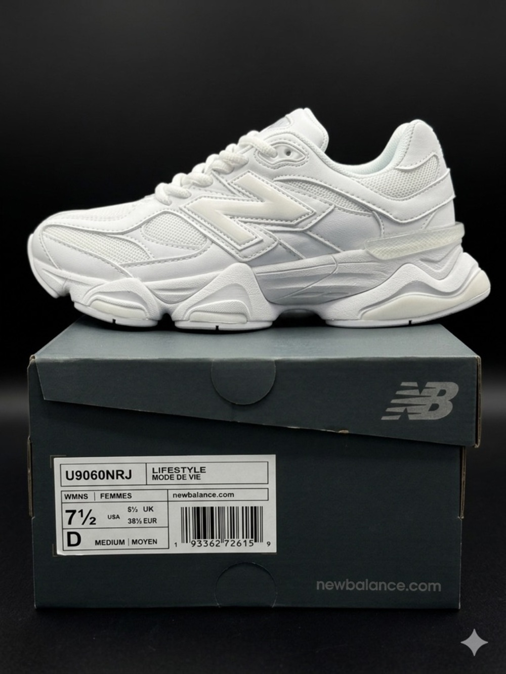 New Balance 9060 'Triple White'